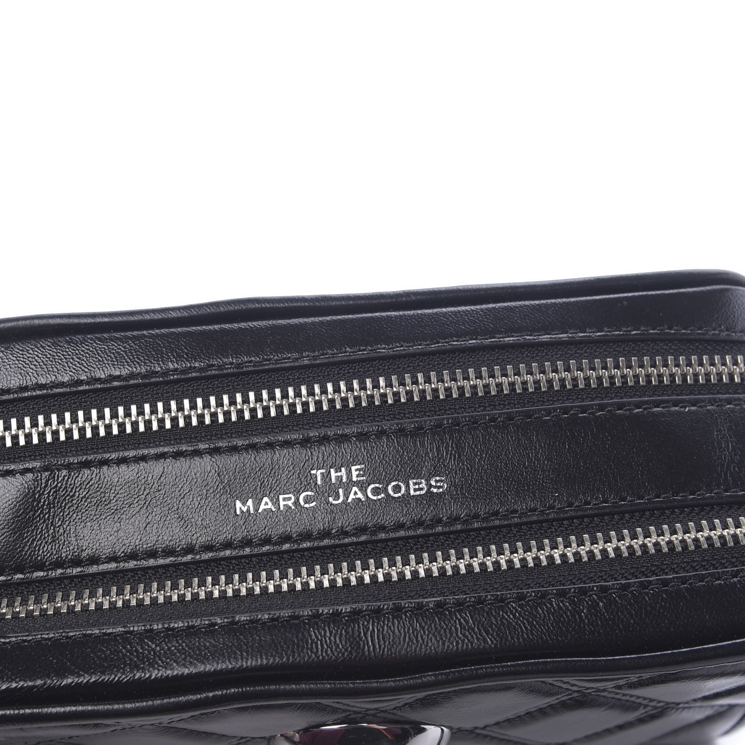 Marc Jacobs Natural Grain Calfskin Quilted The Softshot 21 Bag Black 11 of 13