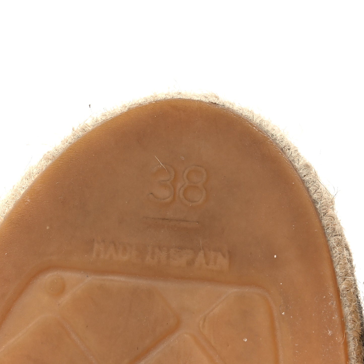 Lambskin CC Espadrilles 38 Beige Black