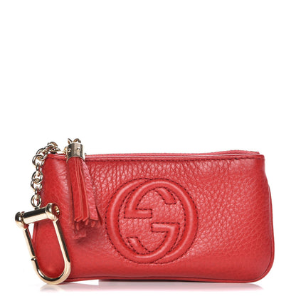 Gucci Pebbled Calfskin Soho Key Case Red 1 of 8