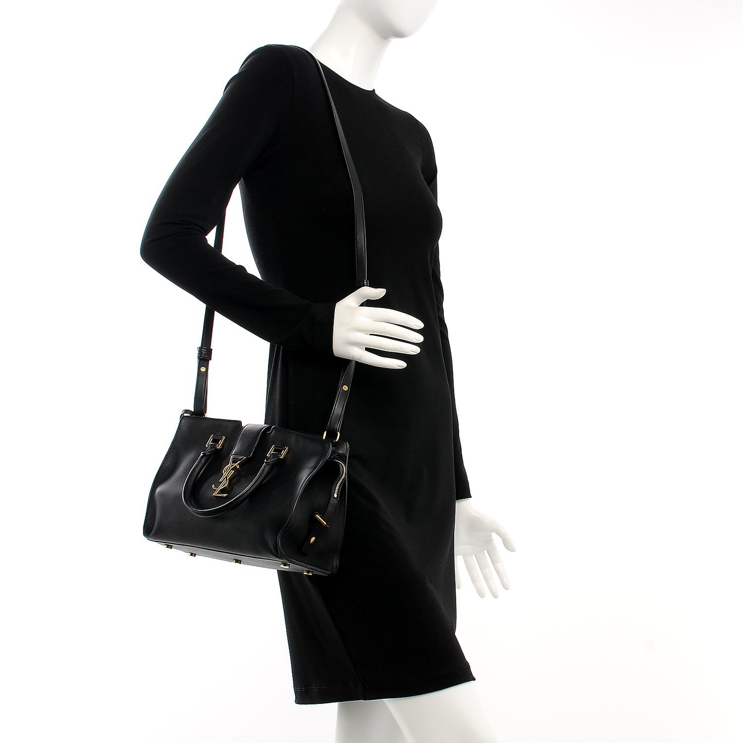 Calfskin Monogram Baby Downtown Cabas Black