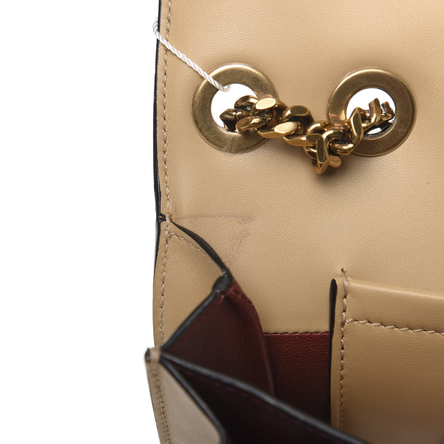 Marc Jacobs Calfskin Big Trouble Chain Bag Beige 11 of 13