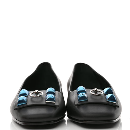 Hermes Calfskin Danseuse Ballerina Flats 36.5 Black 2 of 9