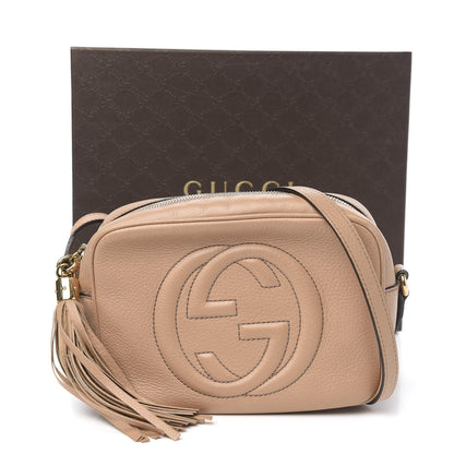 Gucci Pebbled Calfskin Small Soho Disco Bag Camelia 13 of 13