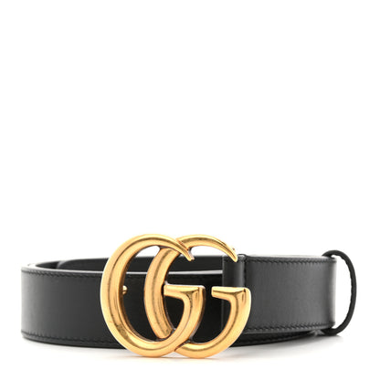 Gucci Calfskin Double G 30mm Belt 90 36 Black 2 of 14
