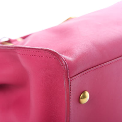 Saint Laurent Calfskin Small Classic Y Cabas Fuchsia 9 of 22