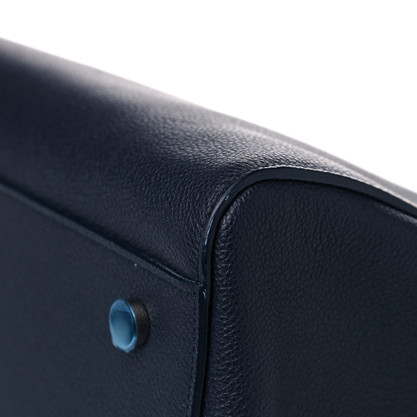 Calfskin Medium Rive Gauche Cabas Navy Blue