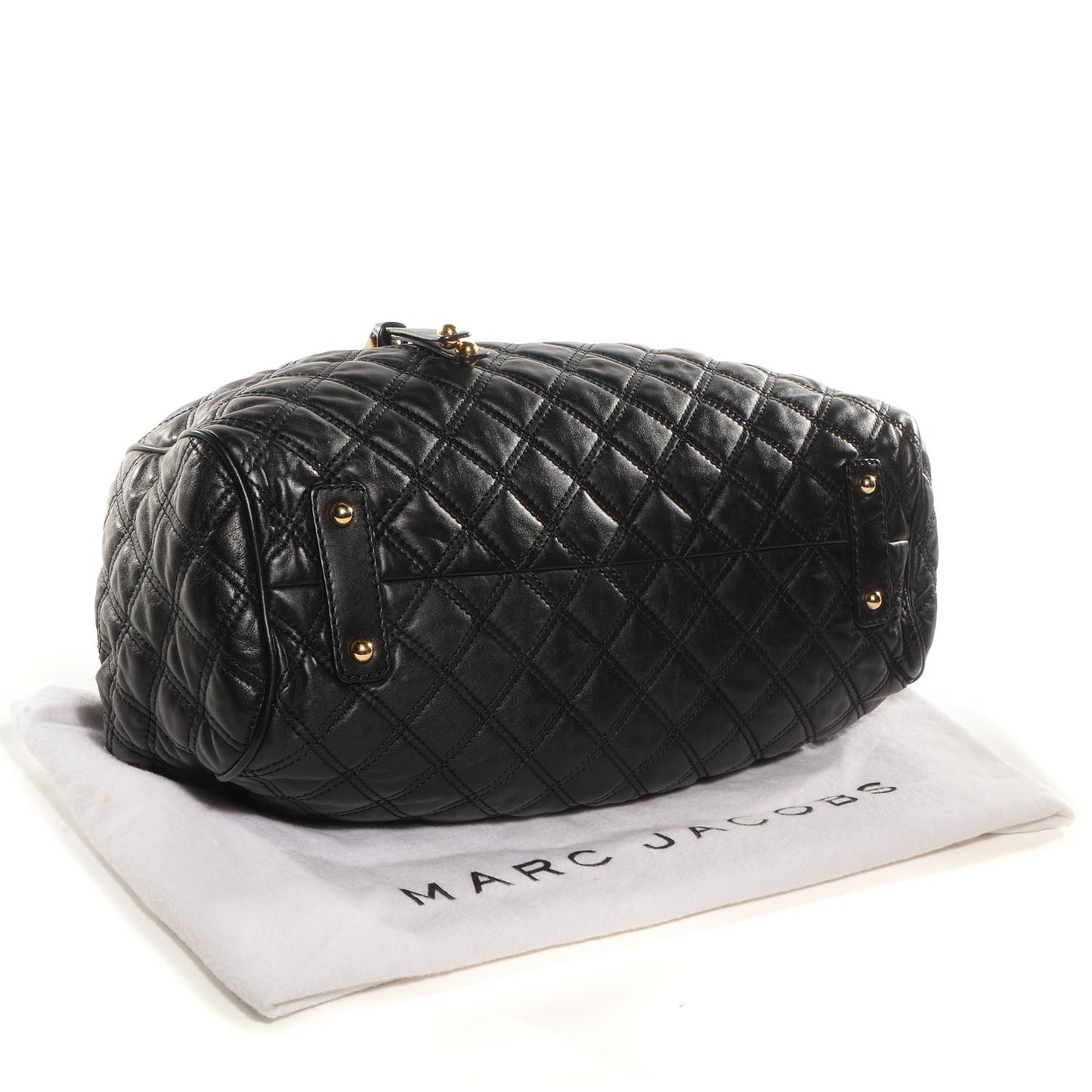 Quilted Leather Stam Black