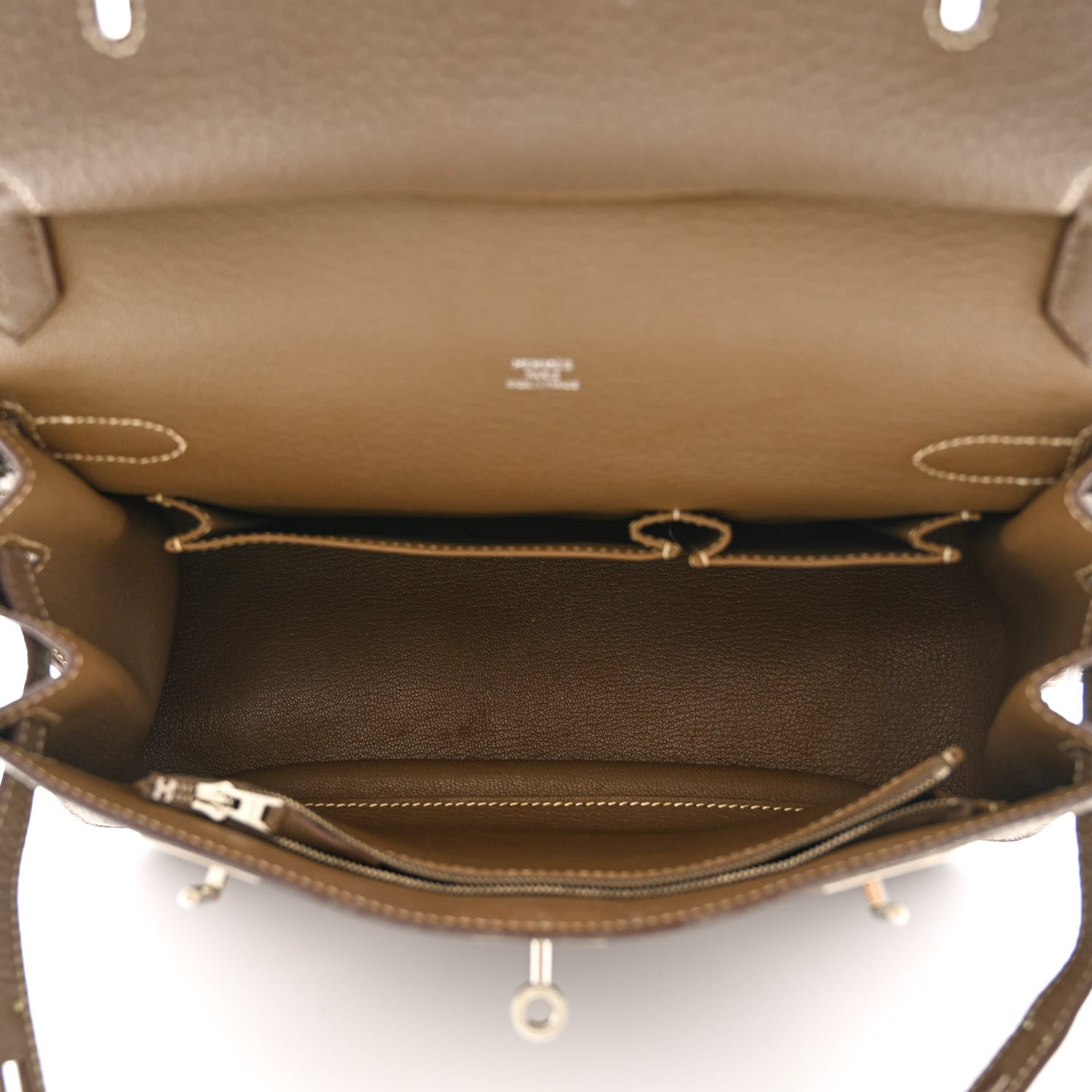 Hermes Taurillon Clemence Jypsiere 28 Etoupe 5 of 12
