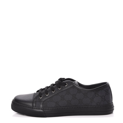Gucci Monogram Mens Sneakers 8.5 Black Piombo 1 of 10