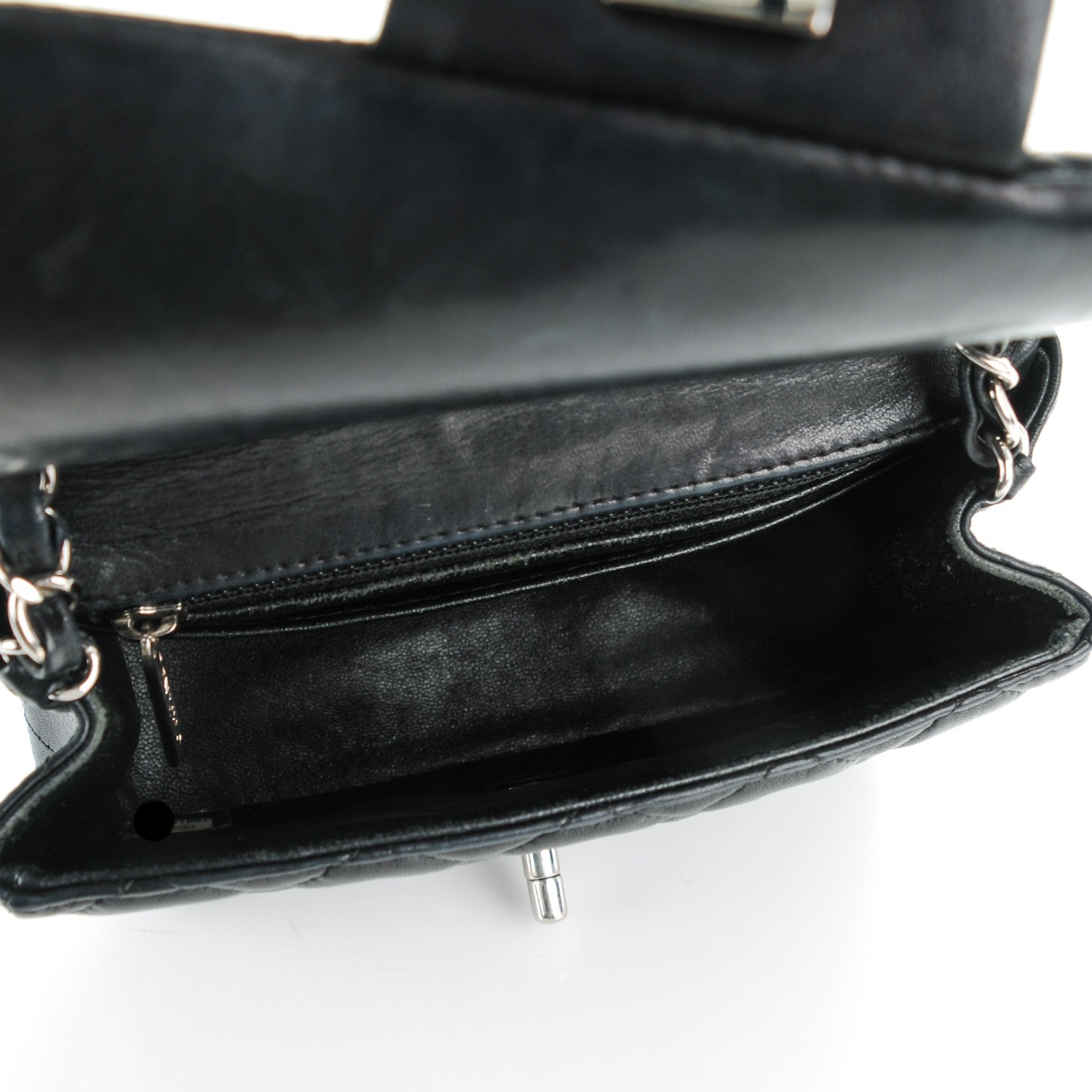 Chanel Lambskin Quilted Mini Square Flap Black 5 of 9