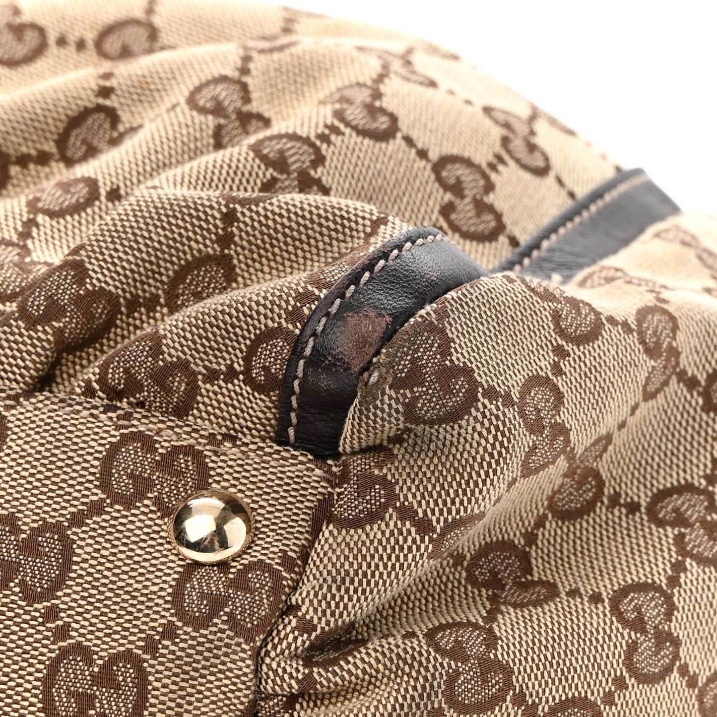 Monogram Large D Gold Hobo Dark Brown