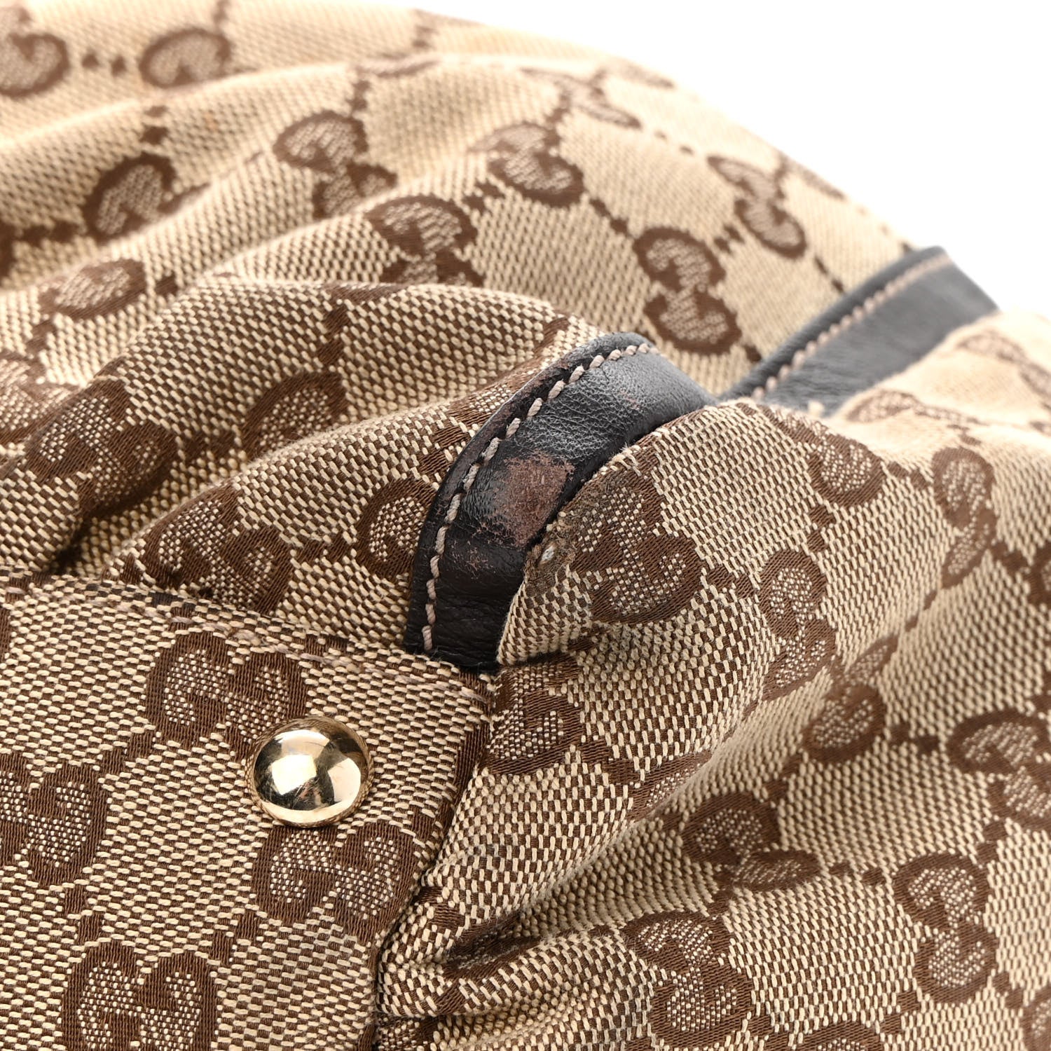 Gucci Monogram Large D Gold Hobo Dark Brown 10 of 10