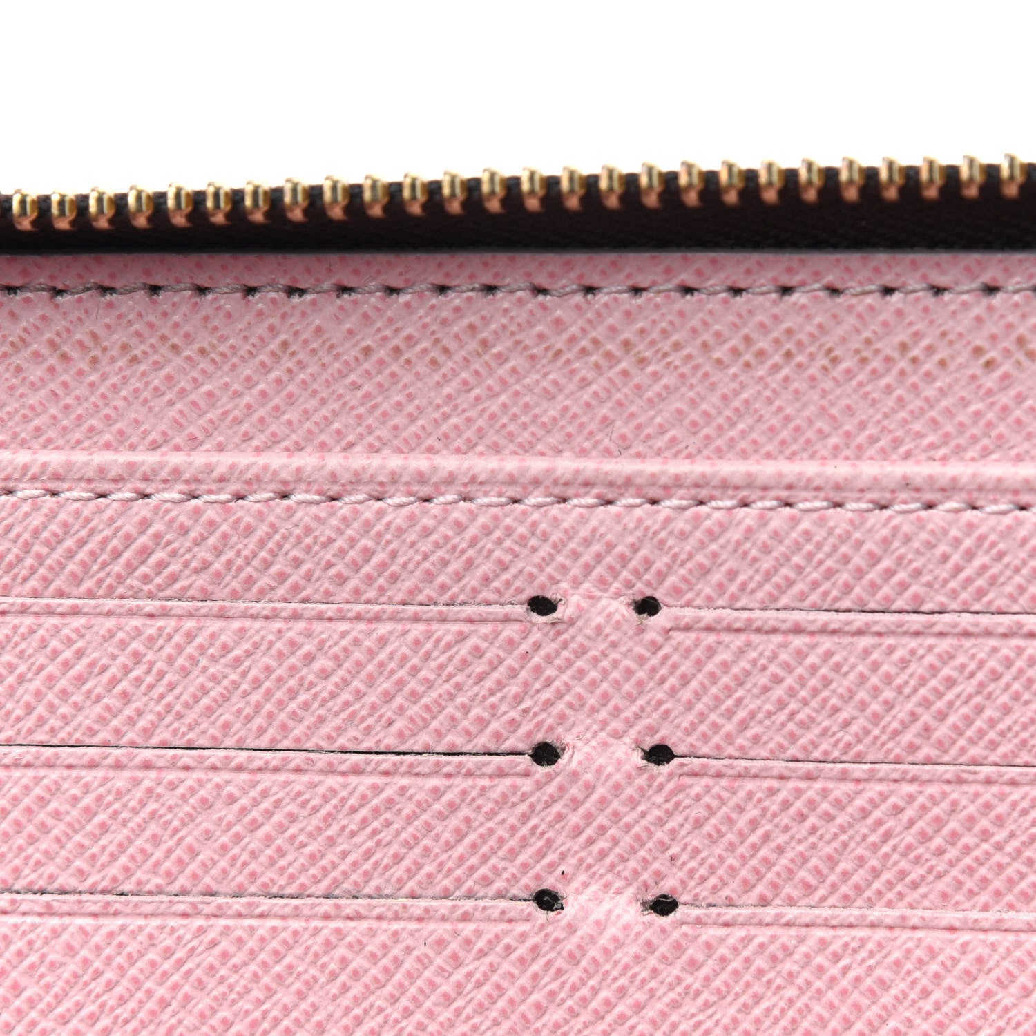 Louis Vuitton Damier Ebene Zippy Wallet Rose Ballerine 10 of 19