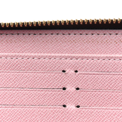 Louis Vuitton Damier Ebene Zippy Wallet Rose Ballerine 10 of 19