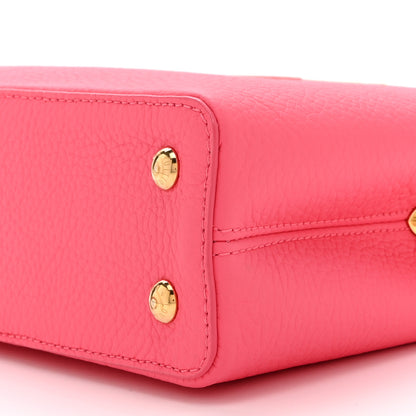 Louis Vuitton Taurillon Monogram Tile Capucines Mini Dragonfruit Ballet Pink 9 of 9