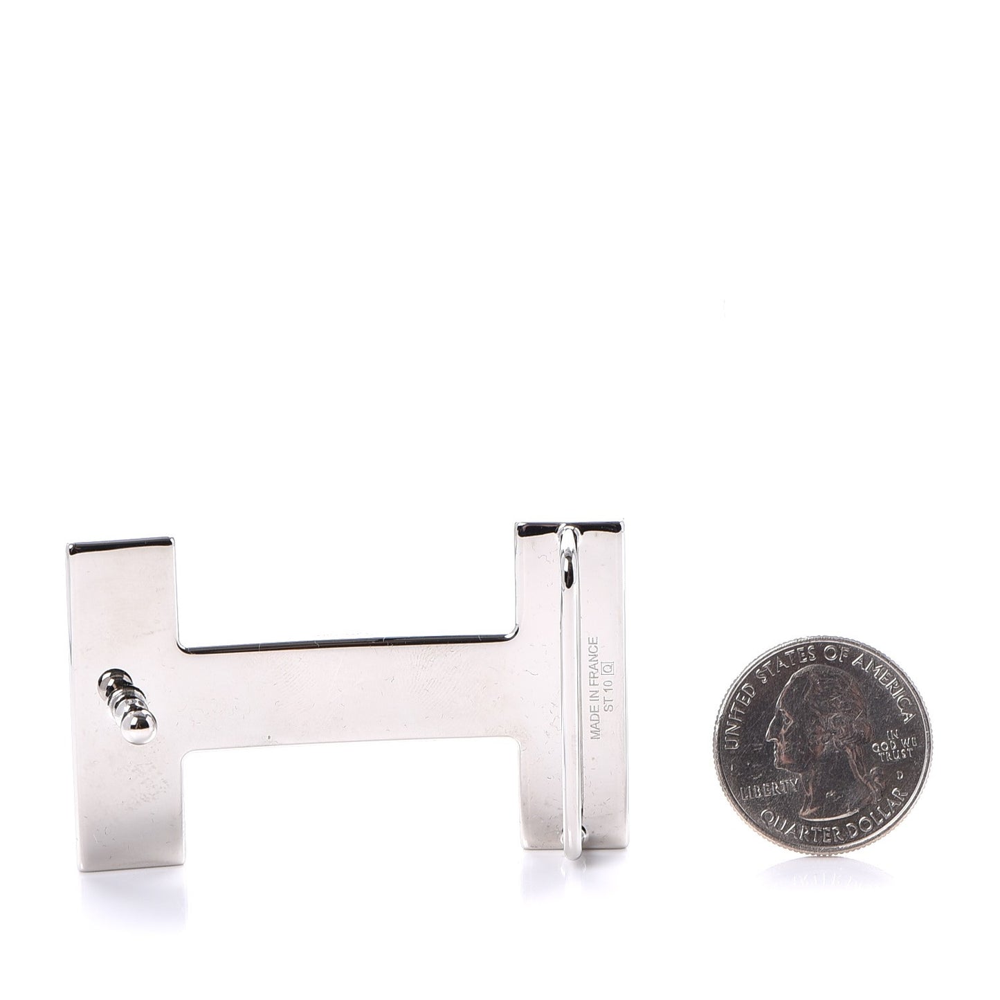 Quizz Enamel H Belt Buckle Black