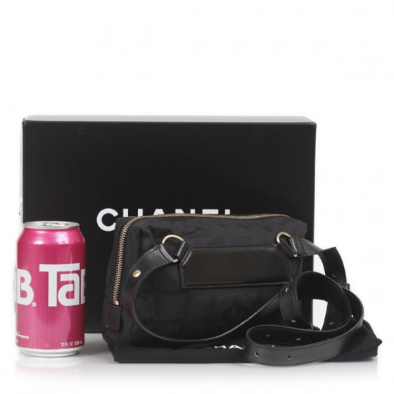 Nylon Travel Convertible Belt Bag Black