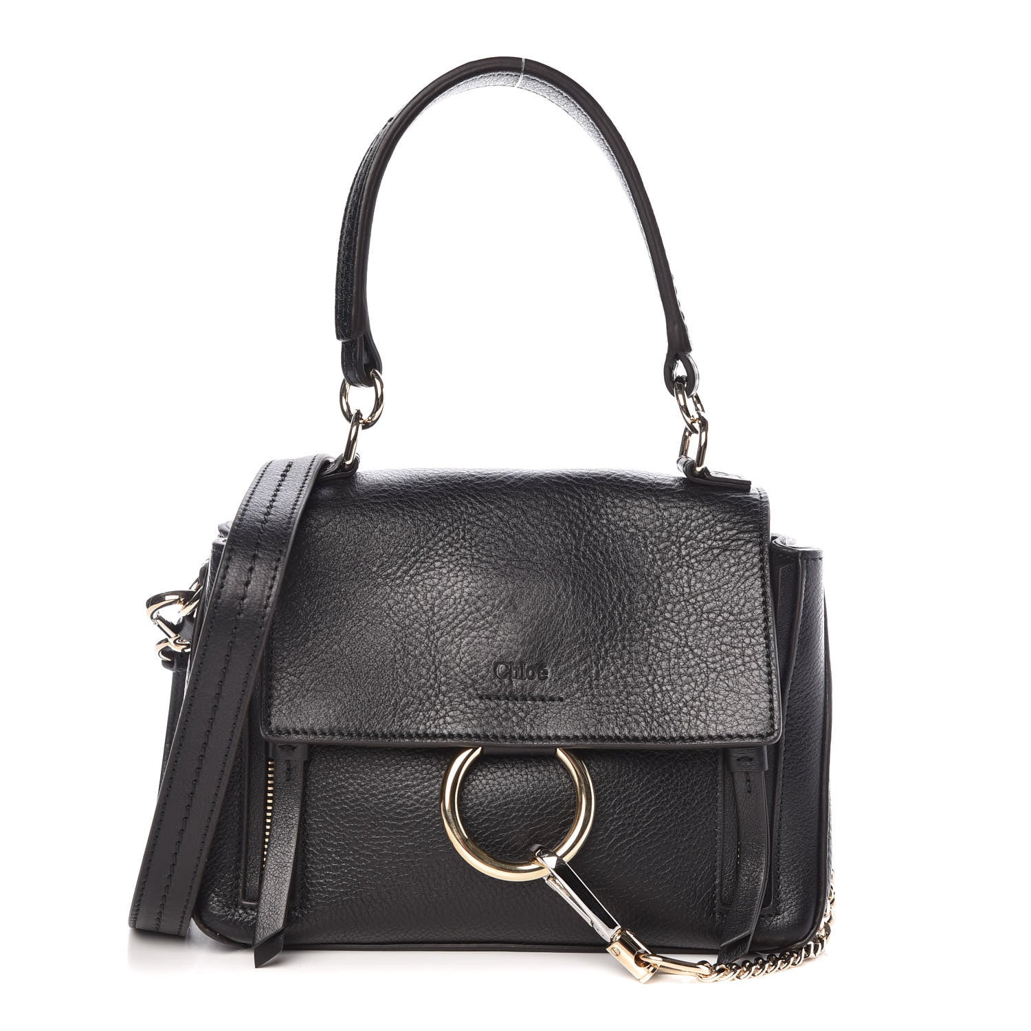 Chloe Calfskin Mini Faye Day Shoulder Bag Black 1 of 9