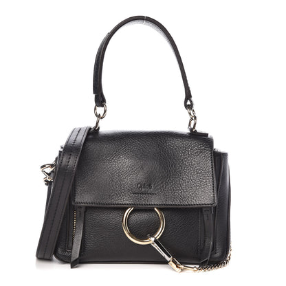 Chloe Calfskin Mini Faye Day Shoulder Bag Black 1 of 9