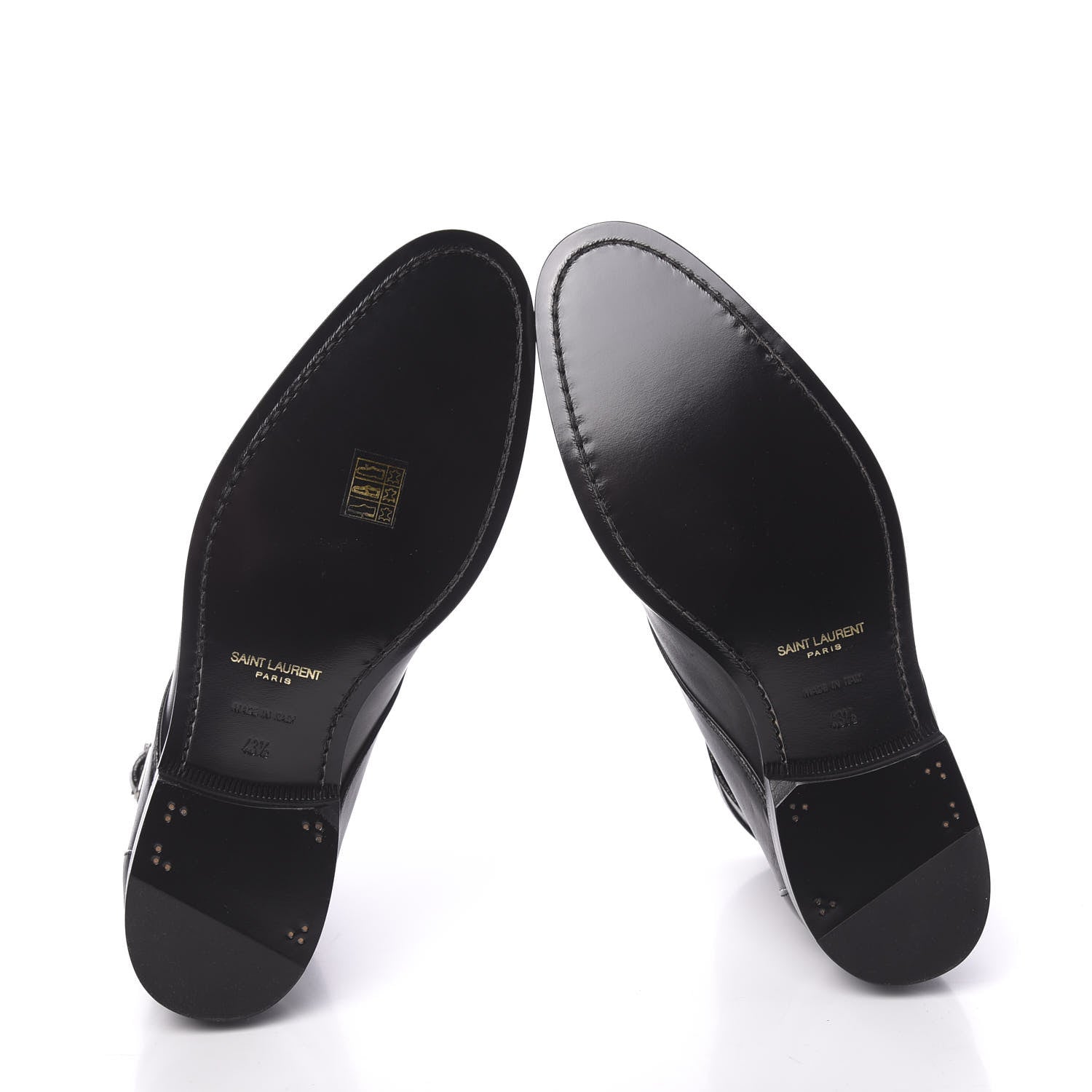 Saint Laurent Smooth Jodhpur Calfskin Dare Ankle Boots 43.5 Black 5 of 10