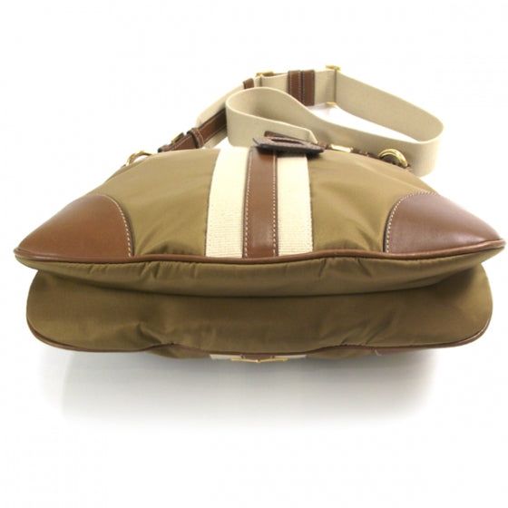 Tessuto Nylon Striped Shoulder Bag