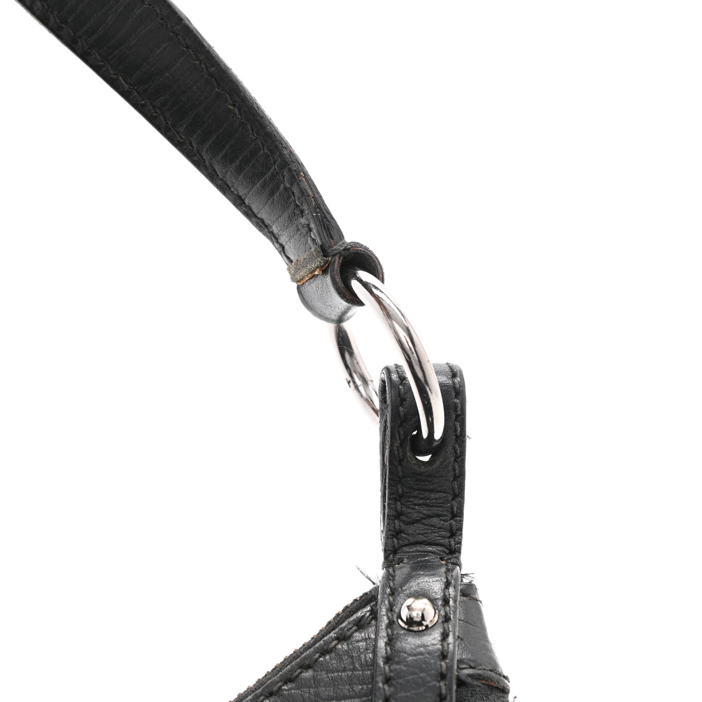 Monogram Horsebit Hobo Black