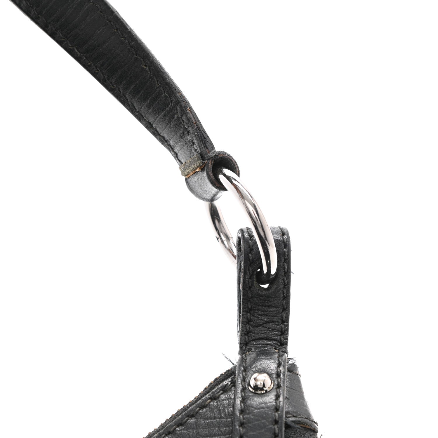 Gucci Monogram Horsebit Hobo Black 28 of 34