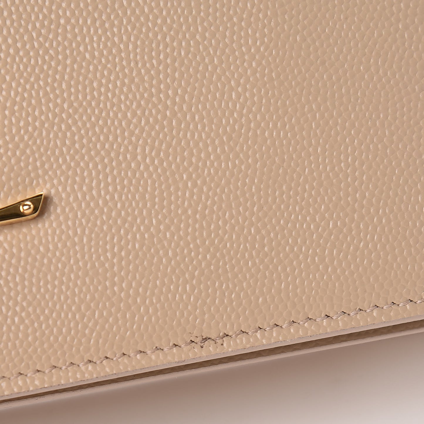 Grain De Poudre Classic Kate Monogram Clutch Nude Powder