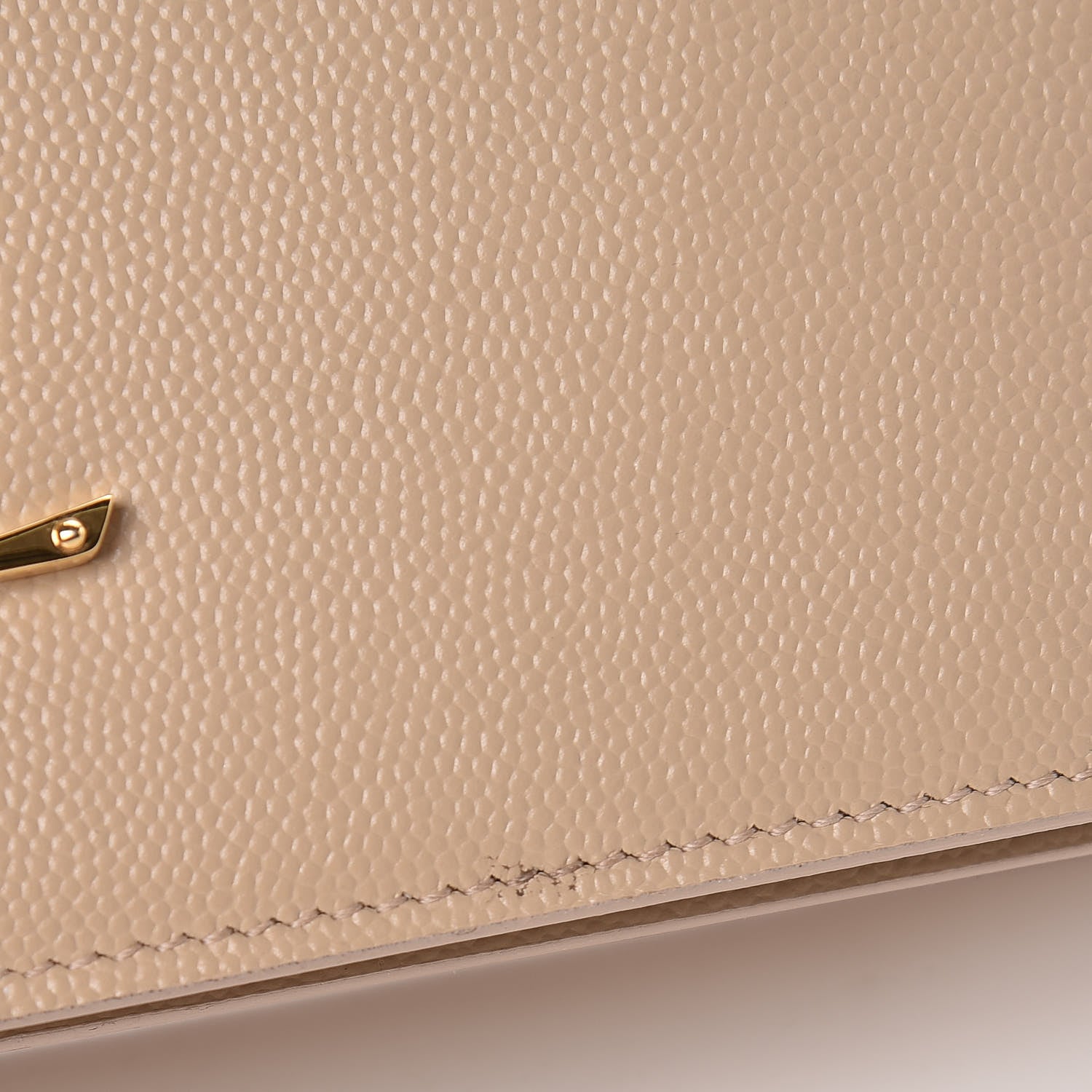 Saint Laurent Grain De Poudre Classic Kate Monogram Clutch Nude Powder 4 of 12
