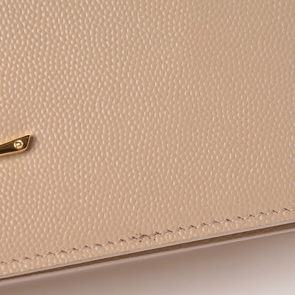 Saint Laurent Grain De Poudre Classic Kate Monogram Clutch Nude Powder 4 of 12