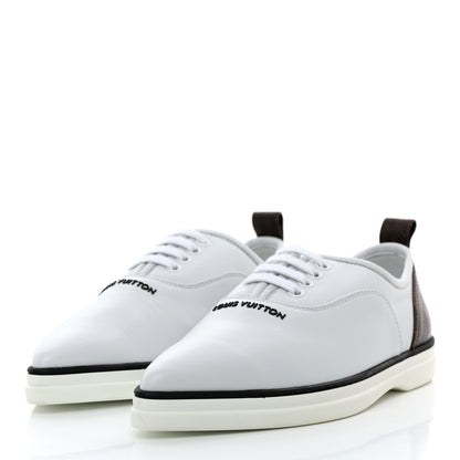 Louis Vuitton Calfskin Monogram Matchpoint Sneakers 38 White 3 of 9