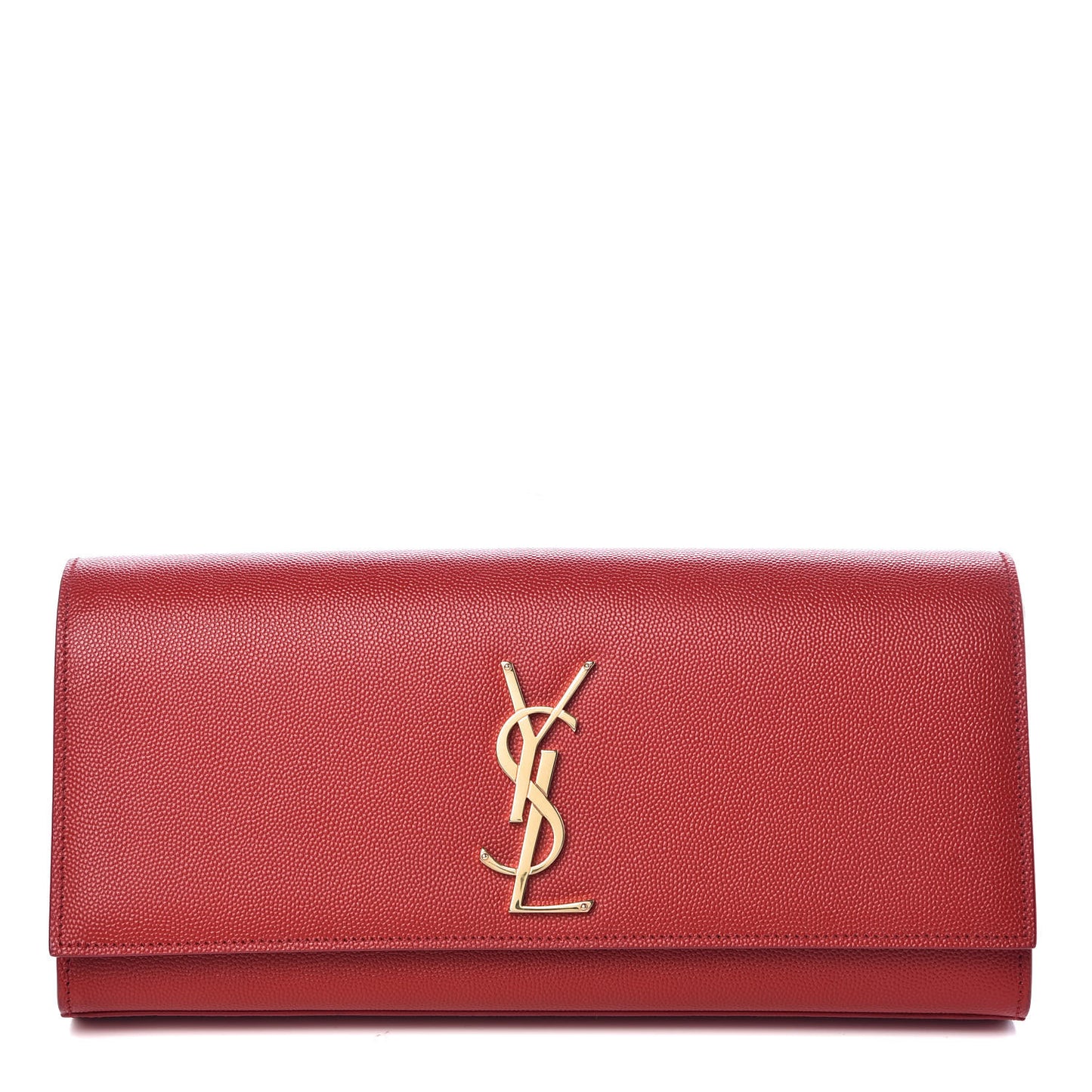 Grain De Poudre Classic Monogram Cassandre Clutch New Red