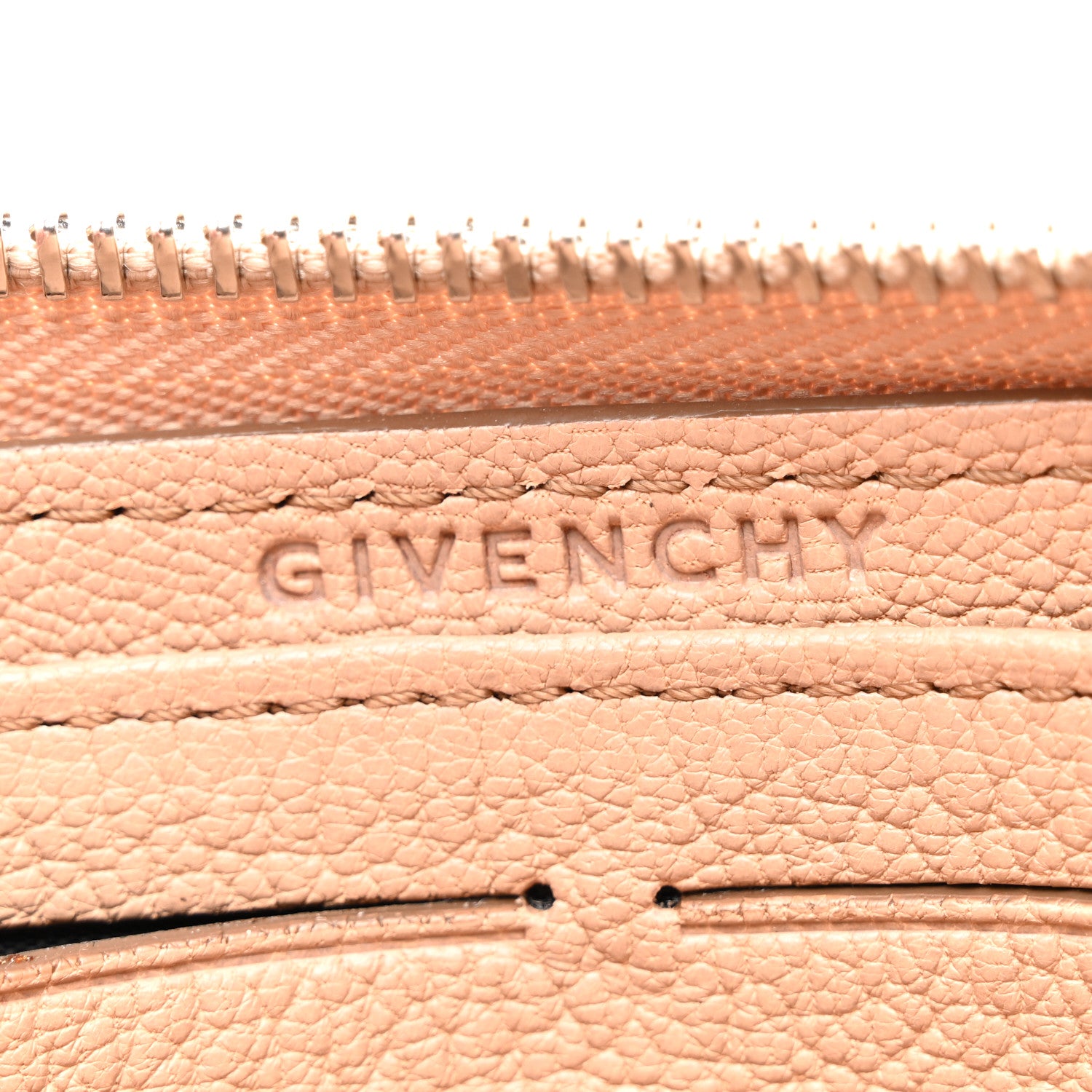 Givenchy Sugar Goatskin Pandora Half Zip Long Wallet Old Pink 6 of 8