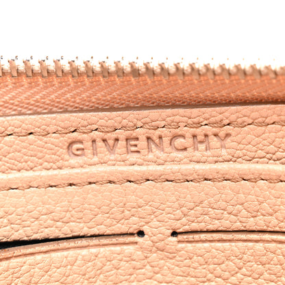 Givenchy Sugar Goatskin Pandora Half Zip Long Wallet Old Pink 6 of 8