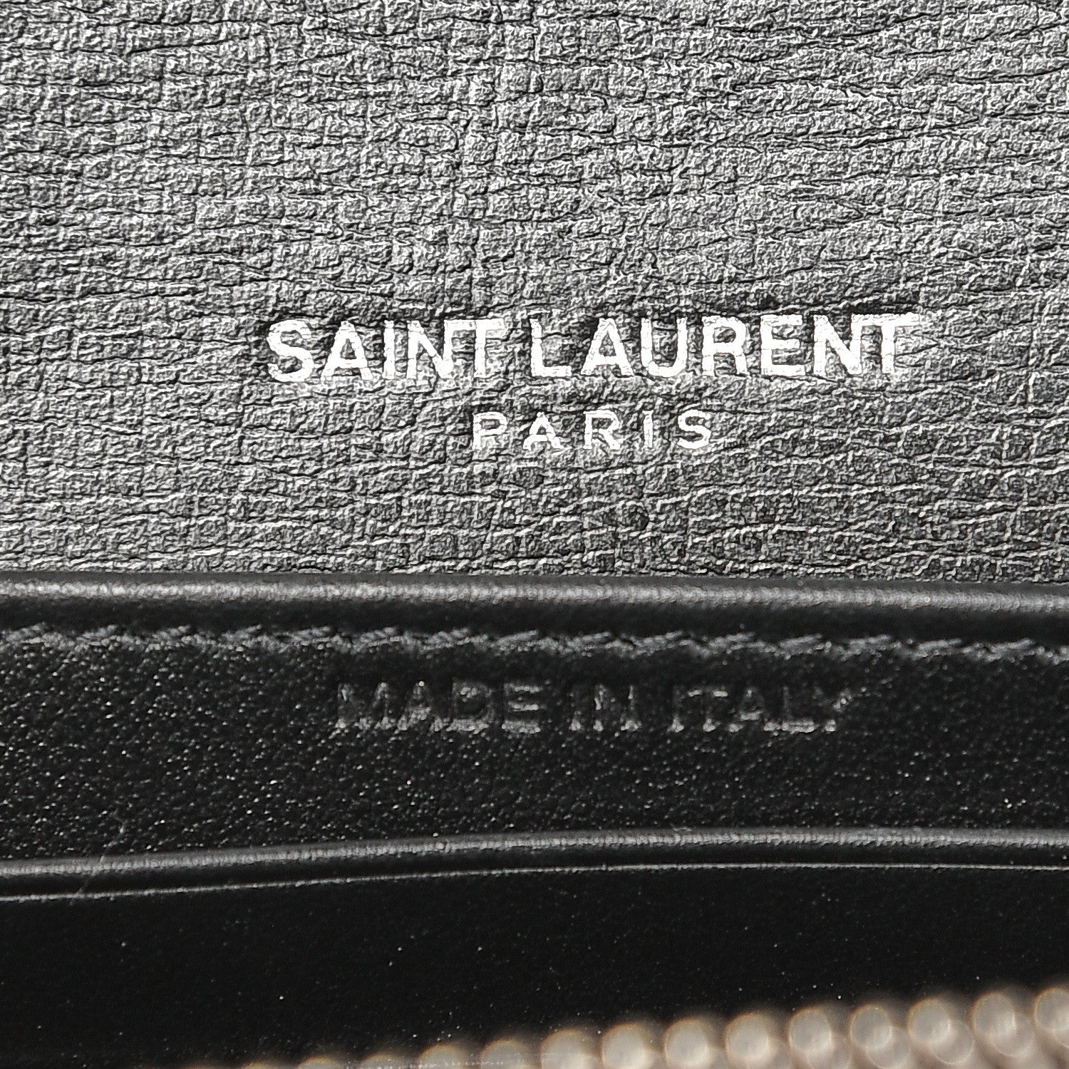 Saint Laurent Calfskin Monogram Sunset Chain Wallet Black 6 of 7
