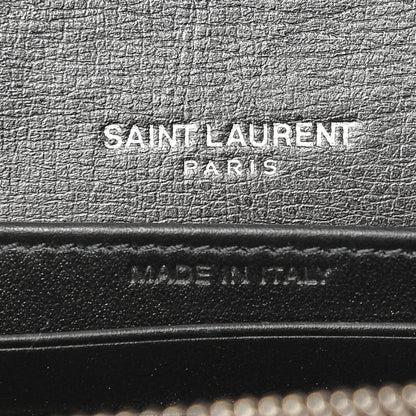 Saint Laurent Calfskin Monogram Sunset Chain Wallet Black 6 of 7