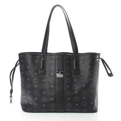 MCM Visetos Medium Liz Reversible Shopper Tote Black 3 of 14