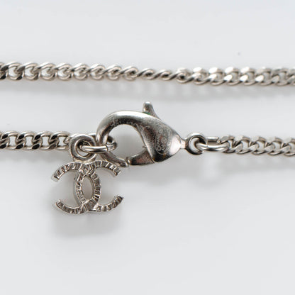 Chanel Enamel Paris Salzburg Cuckoo Clock CC Charm Necklace Silver 5 of 5