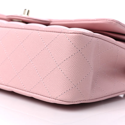 Chanel Caviar Quilted Medium Double Flap Light Pink 9 of 10