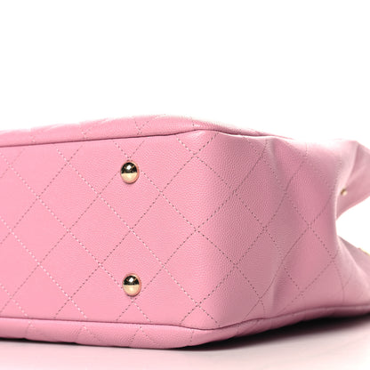 Chanel Caviar Quilted Large CC Shopping Tote Pink 10 of 10