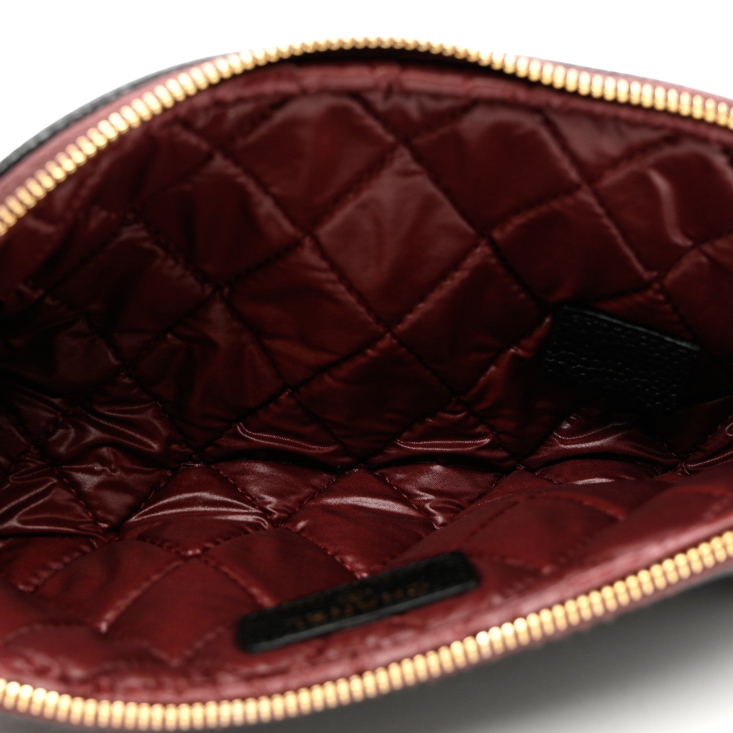 Chanel Caviar Quilted Long Cosmetic Case Black 6 of 7