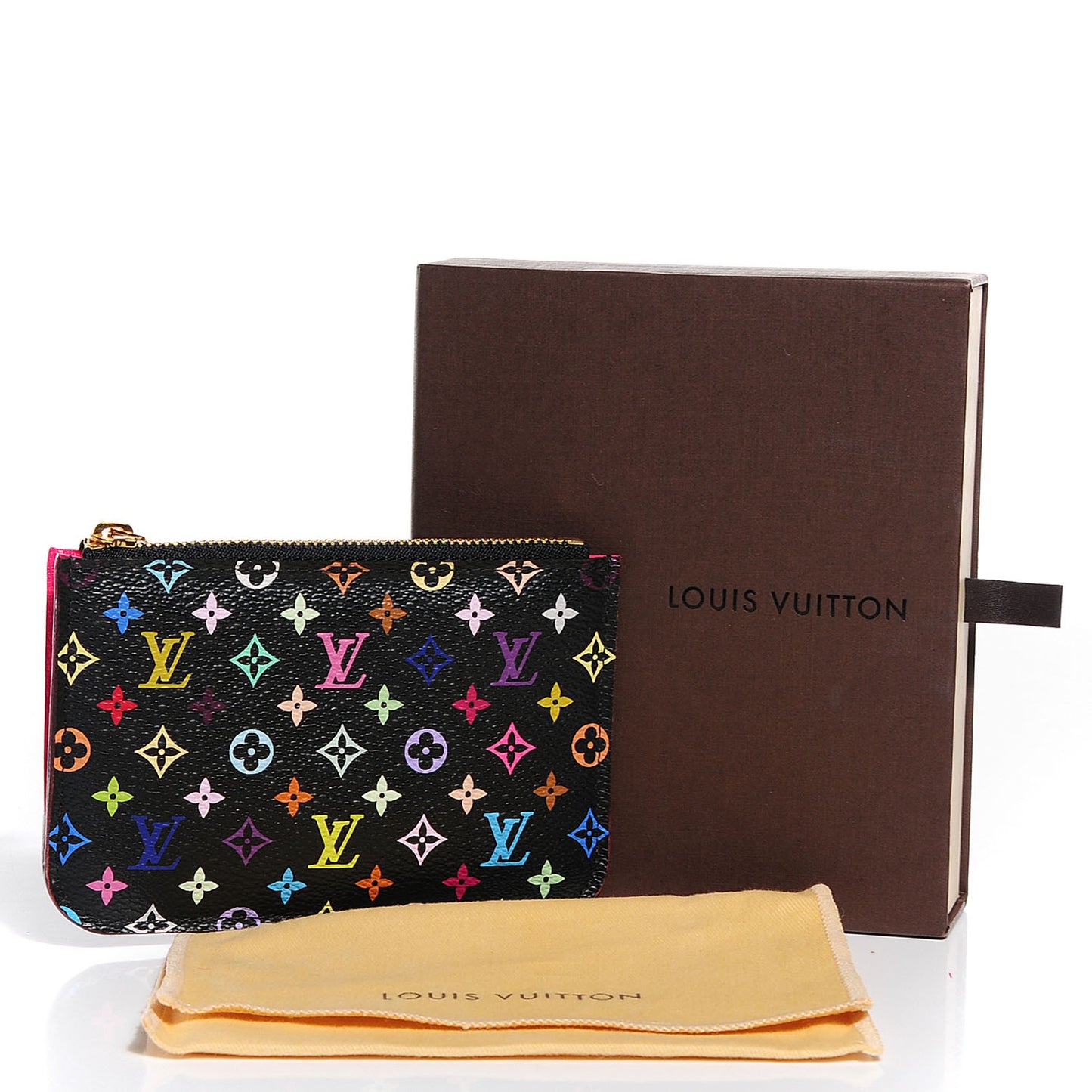 Monogram Multicolor Key Pouch Black Grenade