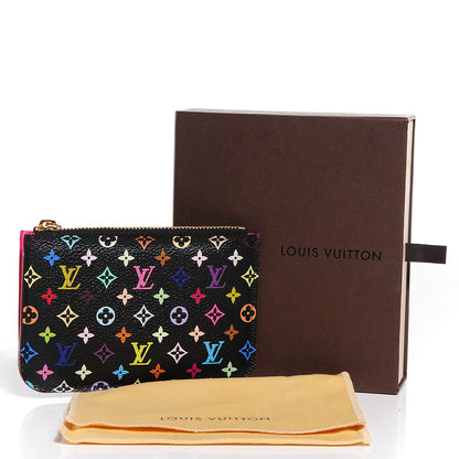 Louis Vuitton Monogram Multicolor Key Pouch Black Grenade 5 of 8
