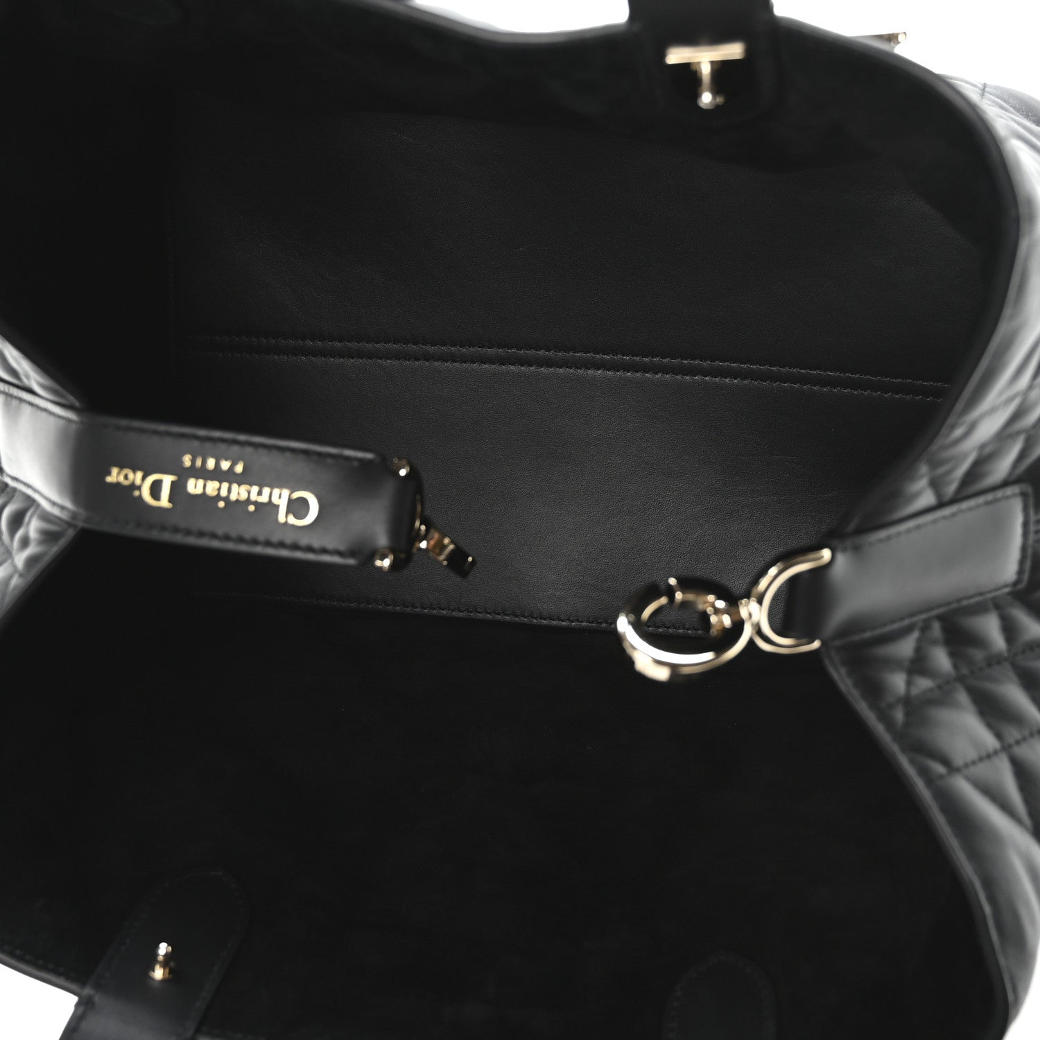 Christian Dior Calfskin Macrocannage Medium Toujours Black 6 of 12