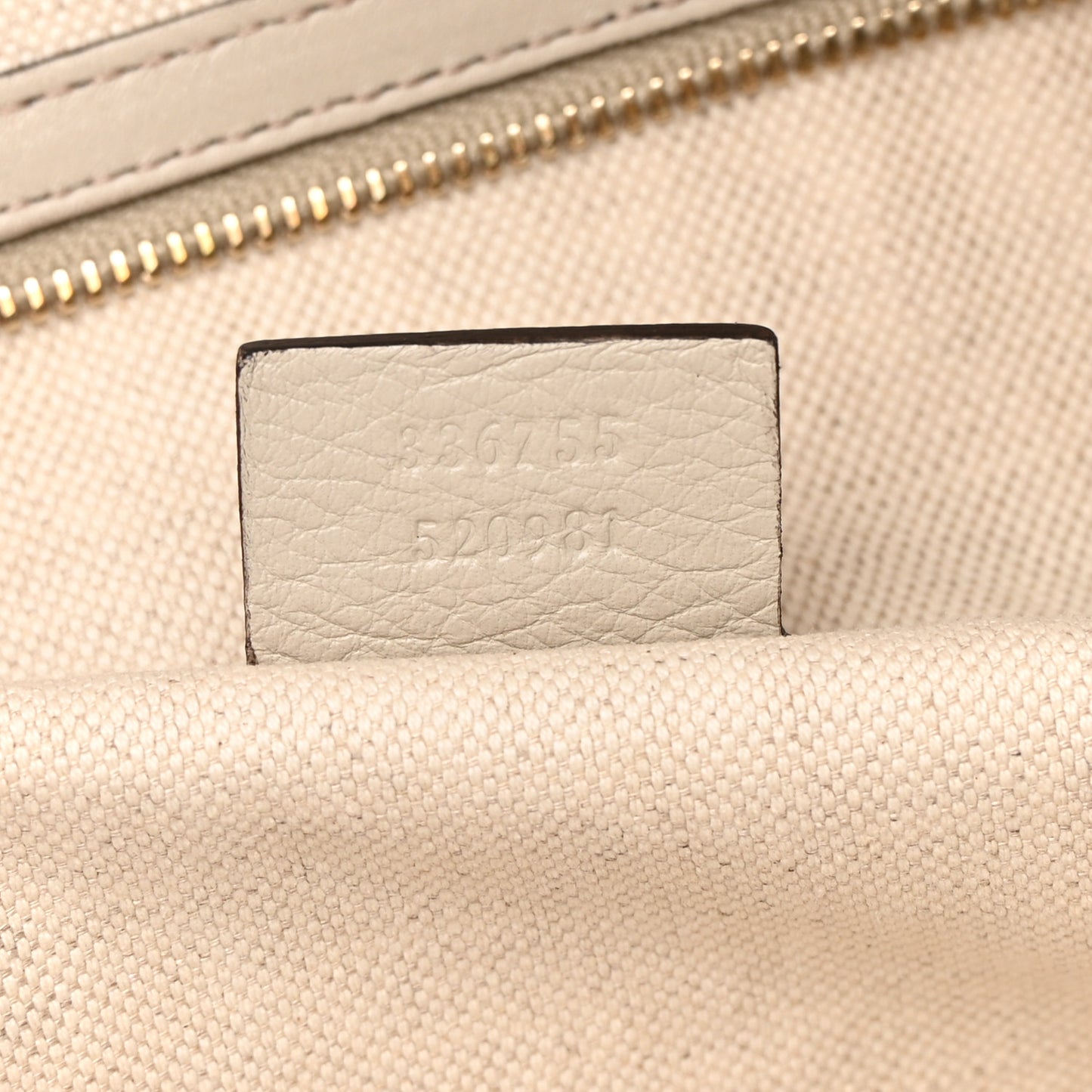 Guccissima Large Bree Foldover Tote Off White