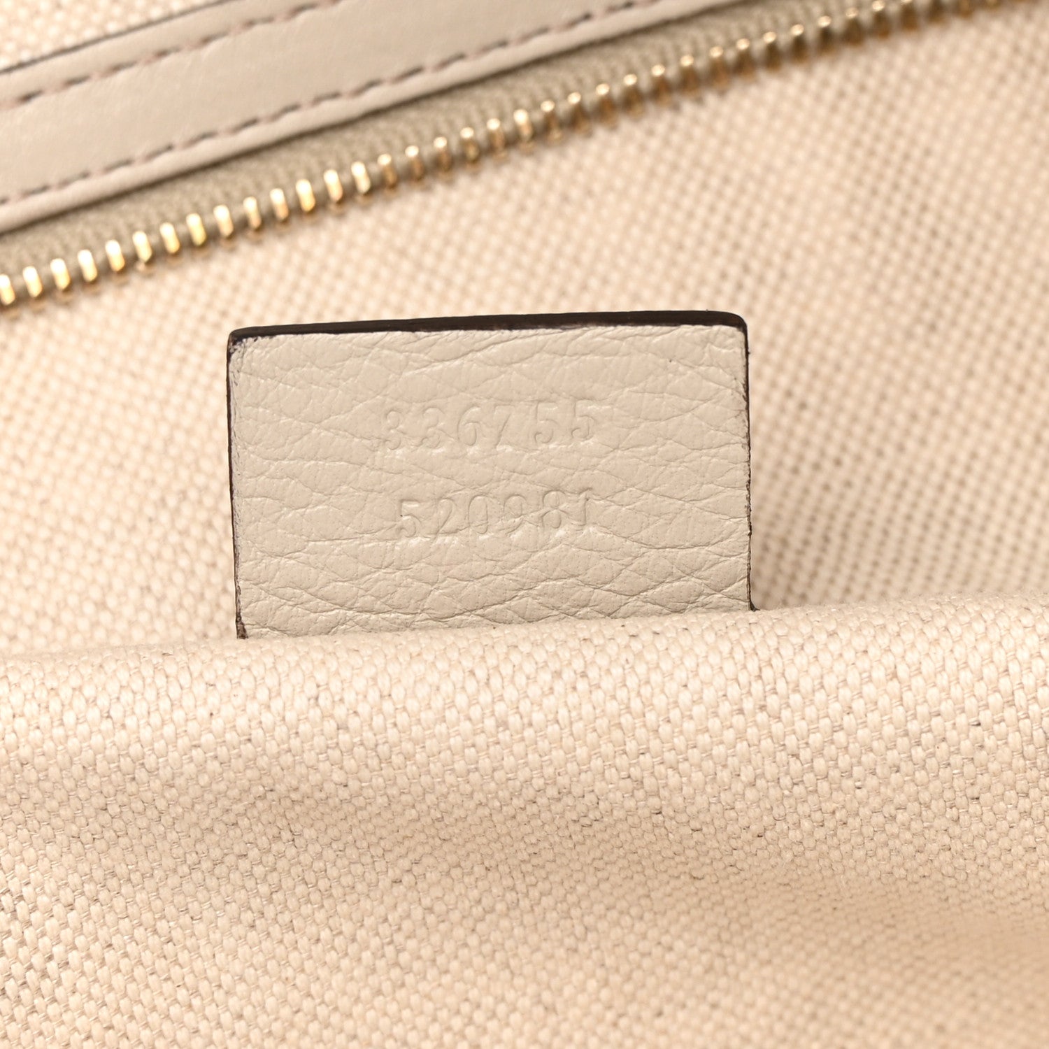 Gucci Guccissima Large Bree Foldover Tote Off White 7 of 14