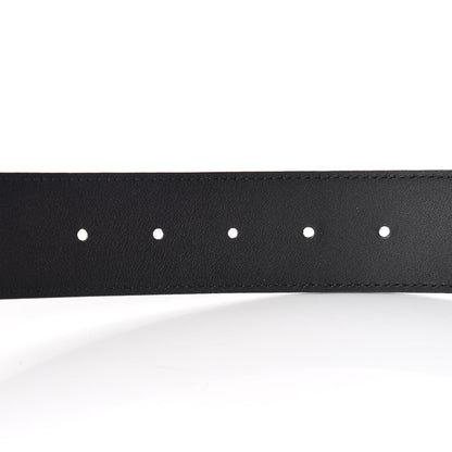Gucci Moon Calfskin Pearl Double G 40mm Belt 70 28 Black Cream 6 of 6