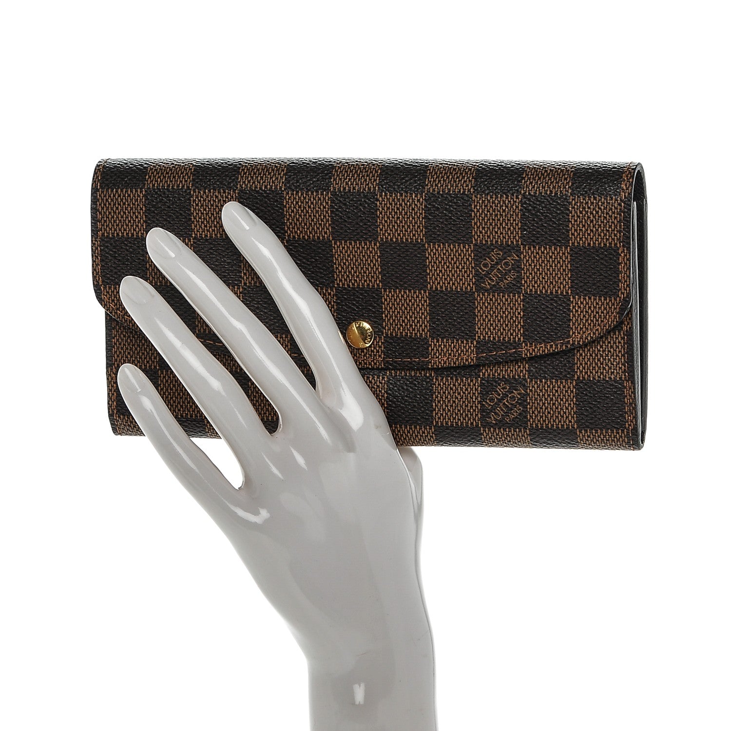 Louis Vuitton Damier Ebene Emilie Wallet 2 of 6
