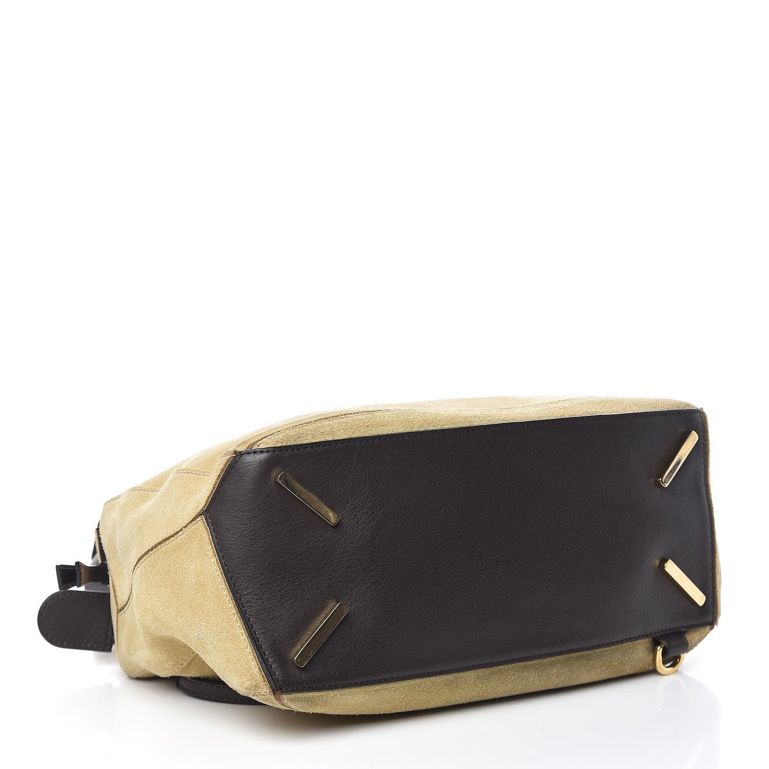 Loewe Suede Medium Puzzle Bag Gold 4 of 18