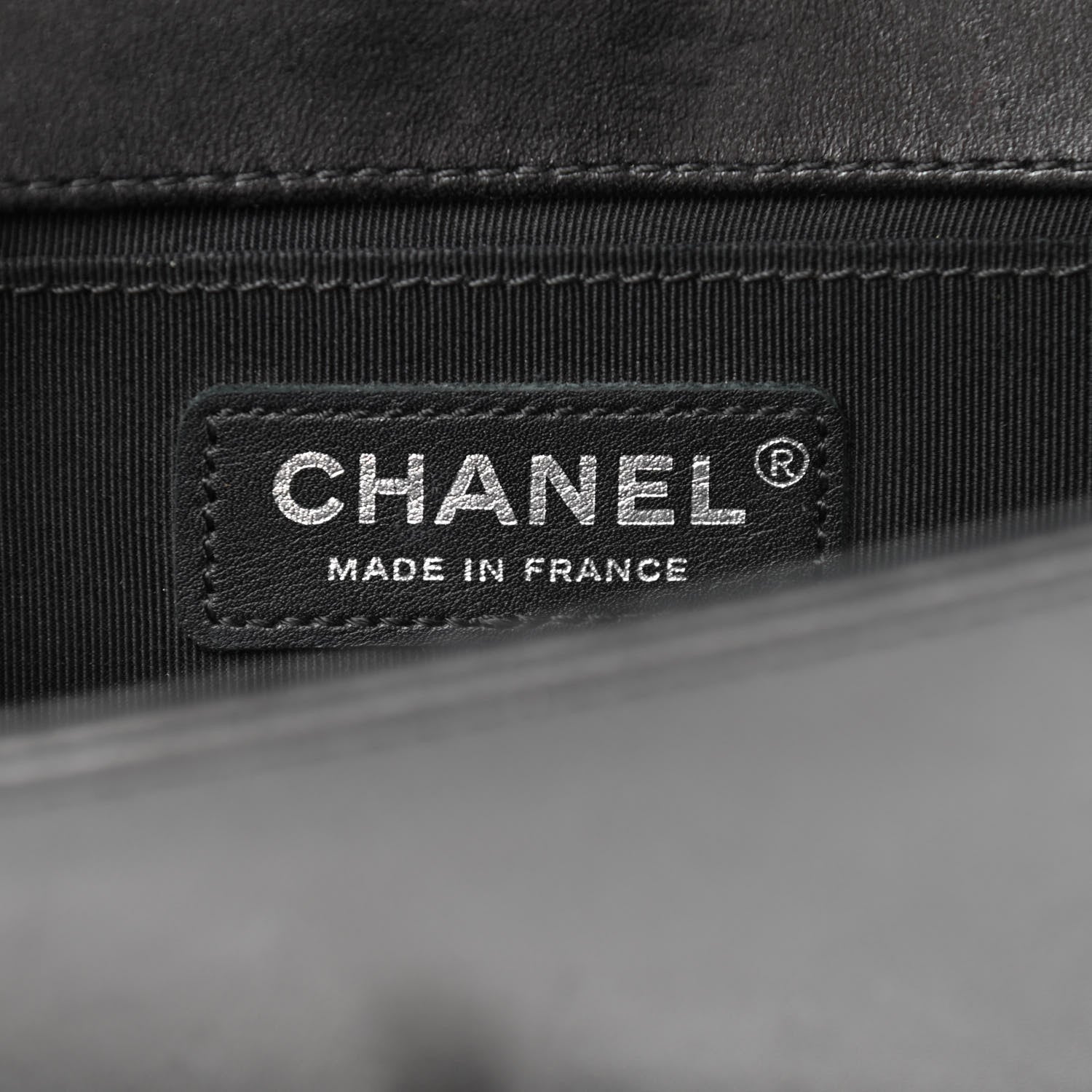 Chanel Lambskin Glass Pearl Embroidered Small Boy Flap Black 6 of 15